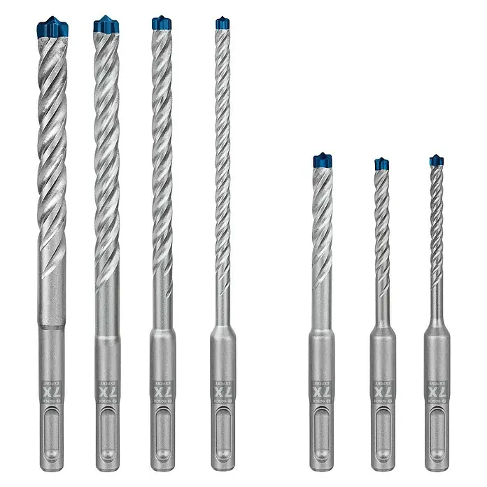 Bosch Professional Expert SDS-Plus Betonbohrer-Set SDS Plus-7X - 7 -tlg., Durchmesser: 5 mm - 10 mm - Vorderansicht