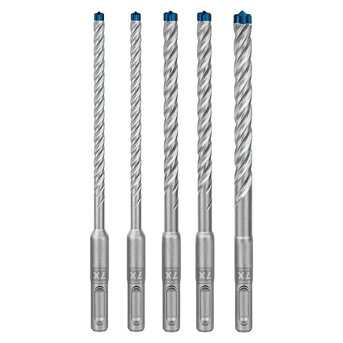 Bosch Professional Expert SDS-Plus Betonbohrer-Set SDS Plus-7X - 5 -tlg., Durchmesser: 6 mm - 10 mm - Vorderansicht