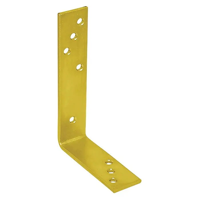 Stabilit Balkenwinkel - 180 x 120 x 40 mm, Stahl, Verzinkt, Silber - Diagonale Ansicht