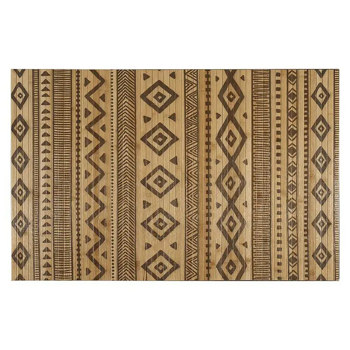 Alfombra de bambú Etnic - Natural/Negro, 150 x 80 cm - Vista descendente