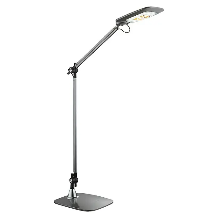 Globo Tischleuchte Pattaya - 10 W, L x B x H: 49 x 17,9 x 96 cm, Grau, Schwarz - Rechte Seitenansicht
