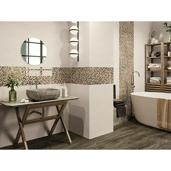Harmonie by Palazzo Feinsteinzeugfliese - 14,5 x 90 cm, Mahagoni, Matt - Stimmungsaufnahme