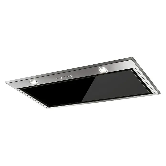 Mepamsa Campana integrable Irún - Ancho: 52 cm, Potencia de aire máx.: 560 m³/h, Negro/Acero inoxidable - Vista ascendente