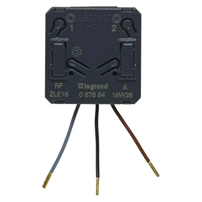 Legrand Valena Next with Netatmo Módulo de comando inalámbrico - Conmutador, Negro - Vista frontal
