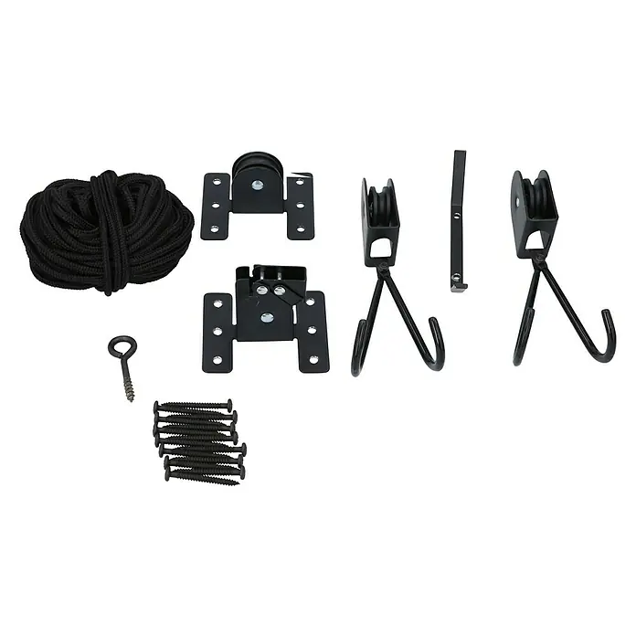 Dunlop Elevador de techo para bicicletas - Peso total máx. admisible: 20 kg - Vista angular