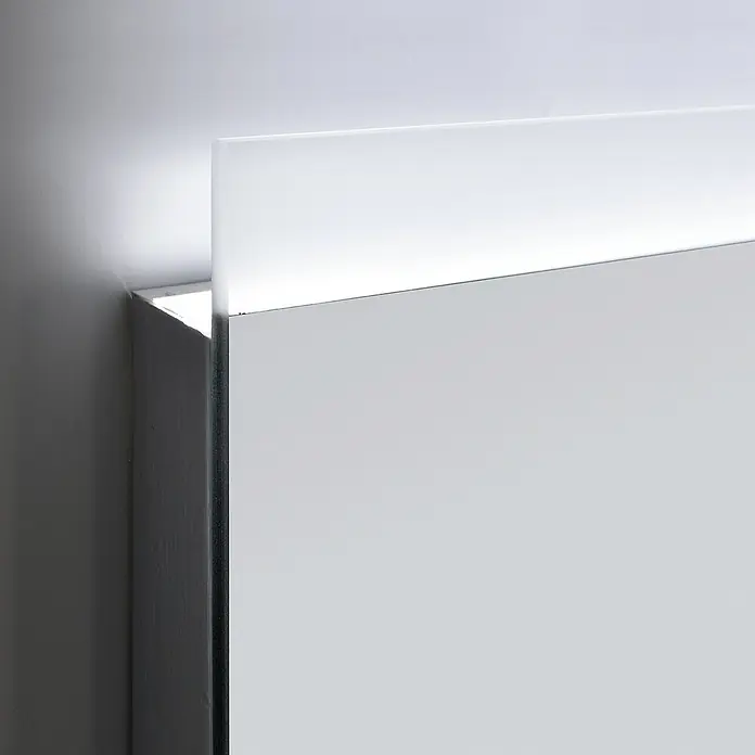 Espejo con luz LED Sven - 80 x 80 cm, Sensor antivaho - Primer plano