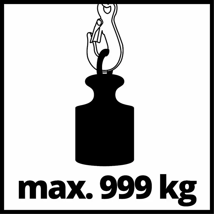 Einhell Električna dizalica - Nosiva sila: 999 kg s koloturom, 1.600 W
