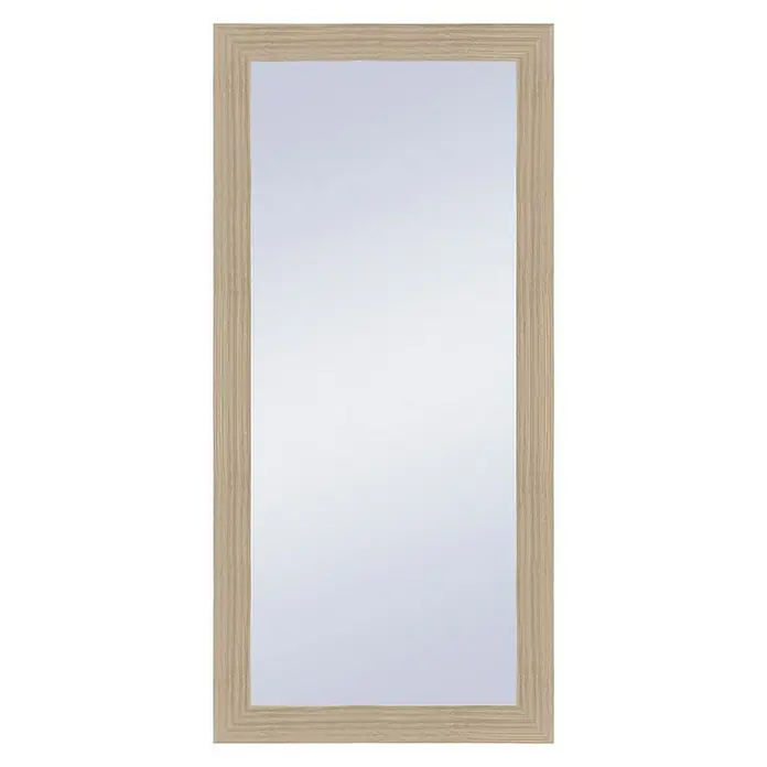 Espejo XXL - 76 x 186 cm, Madera clara - Vista frontal