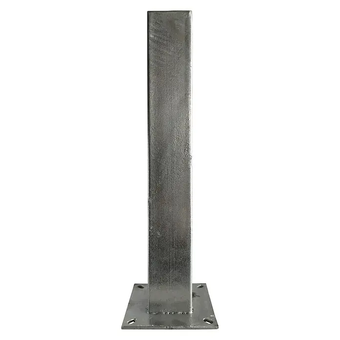 Base para poste - Plateado - Vista frontal