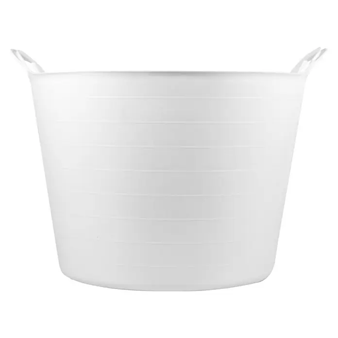 Capazo multiusos - Blanco, Plástico, 42 l - Vista frontal