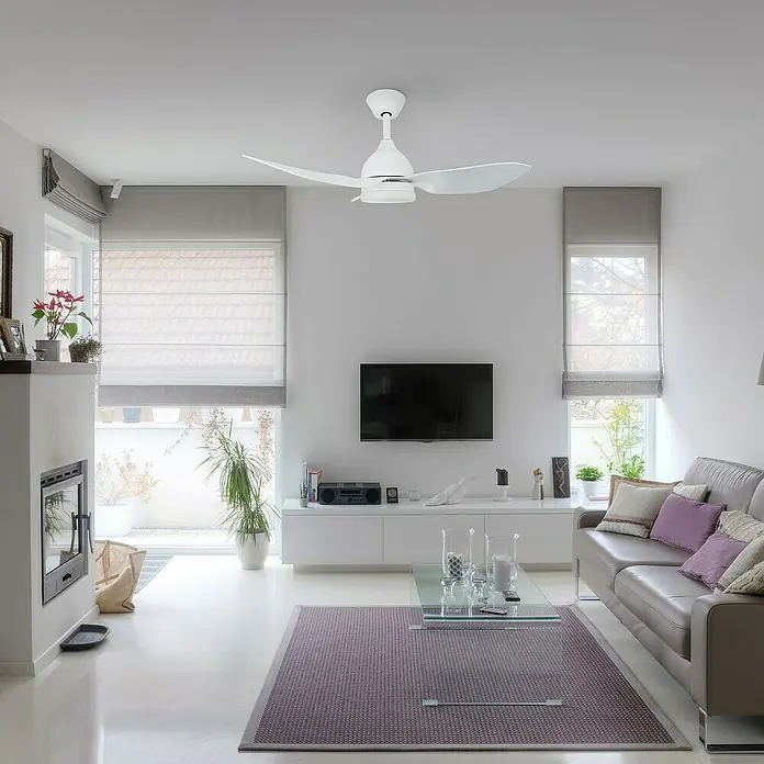 Arte confort Ventilador de techo Sidney - Diámetro: 91,4 cm, Blanco, 24 W, DC - Foto ambiente
