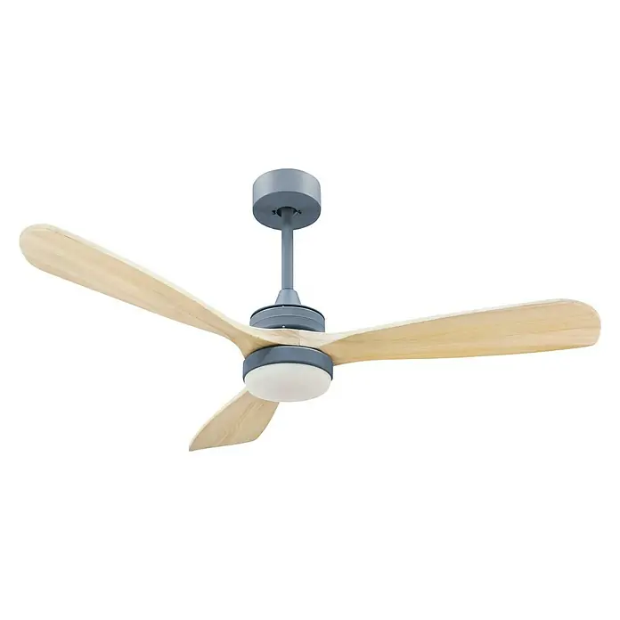 Arte confort Ventilador de techo Palaos - Diámetro: 122 cm, Haya, 27 W, DC - Vista ascendente