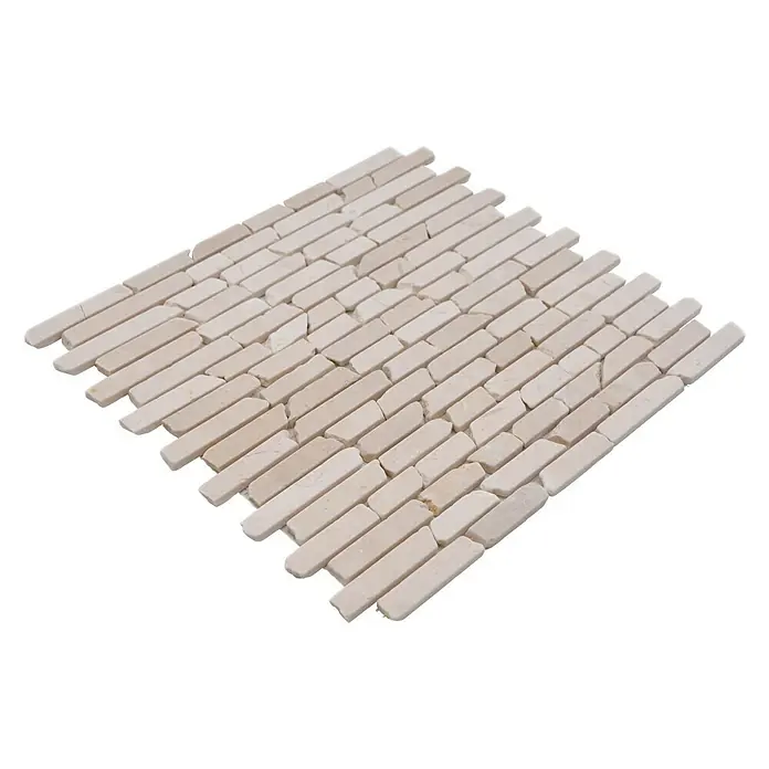 Mosaikfliese MOS BRICK 13R - 32,2 x 30,5 cm, Beige, Matt - Diagonale Ansicht