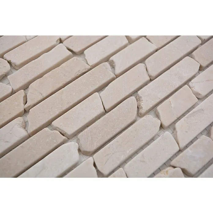 Mosaikfliese MOS BRICK 13R - 32,2 x 30,5 cm, Beige, Matt - Detailaufnahme