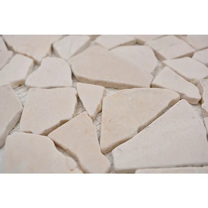 Mosaikfliese Uni CIOT 30/13 - 30,5 x 30,5 cm, Weiß, Matt - Detailaufnahme