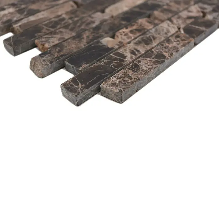 Mosaikfliese Brick MOS BRICK 2909 - 32,2 x 30,5 cm, Beige/Braun, Matt - Detailaufnahme