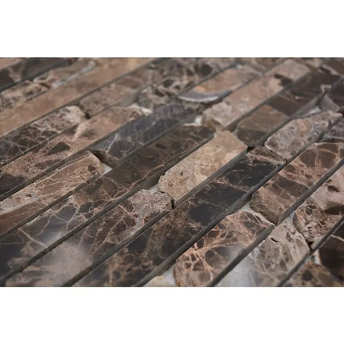 Mosaikfliese Brick MOS BRICK 2909 - 32,2 x 30,5 cm, Beige/Braun, Matt - Detailaufnahme