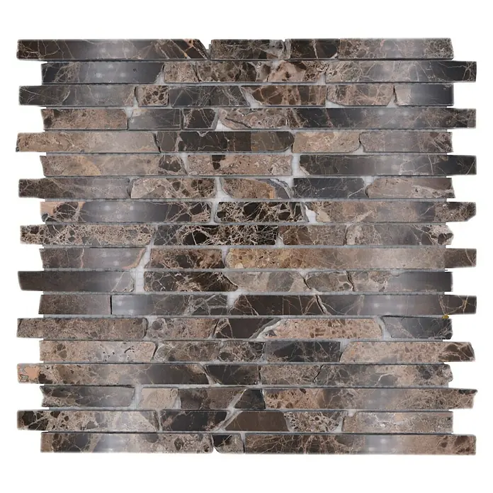 Mosaikfliese Brick MOS BRICK 2909 - 32,2 x 30,5 cm, Beige/Braun, Matt - Draufsicht