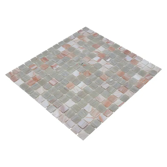 Mozaïektegel vierkant Uni GM GSL 510 - 32,7 x 30,5 cm, Beige, Glanzend - Diagonaal zicht