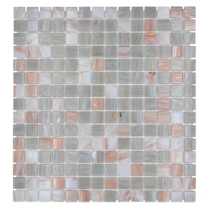 Mozaïektegel vierkant Uni GM GSL 510 - 32,7 x 30,5 cm, Beige, Glanzend - Bovenaanzicht