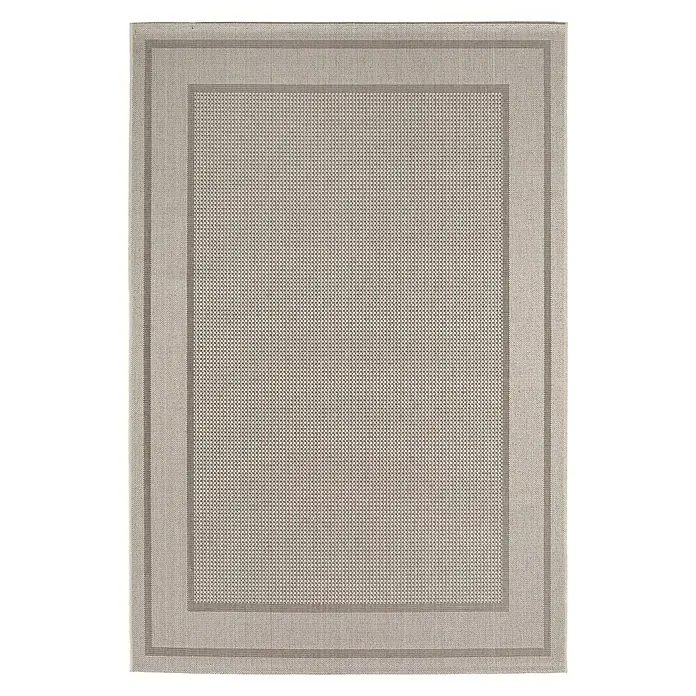 Outdoor-Teppich Arizona - Grau, 230 x 160 cm, 100 % Polypropylen - Draufsicht