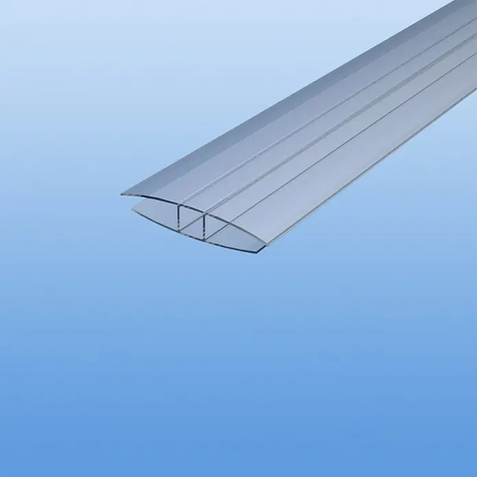 U-Profil USX - 2,55 m x 16 mm, Polycarbonat, Transparent - Detailaufnahme