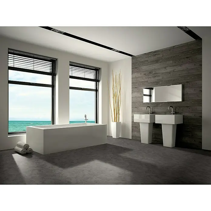 b!design Vinylboden Rigid SPC Tile Messina - 600 x 600 x 4,8 mm, Fliesenoptik - Stimmungsaufnahme