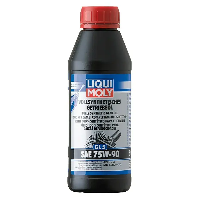 Liqui Moly Getriebeöl GL5 SAE 75W-90 - 75W-90, 0,5 l - Vorderansicht