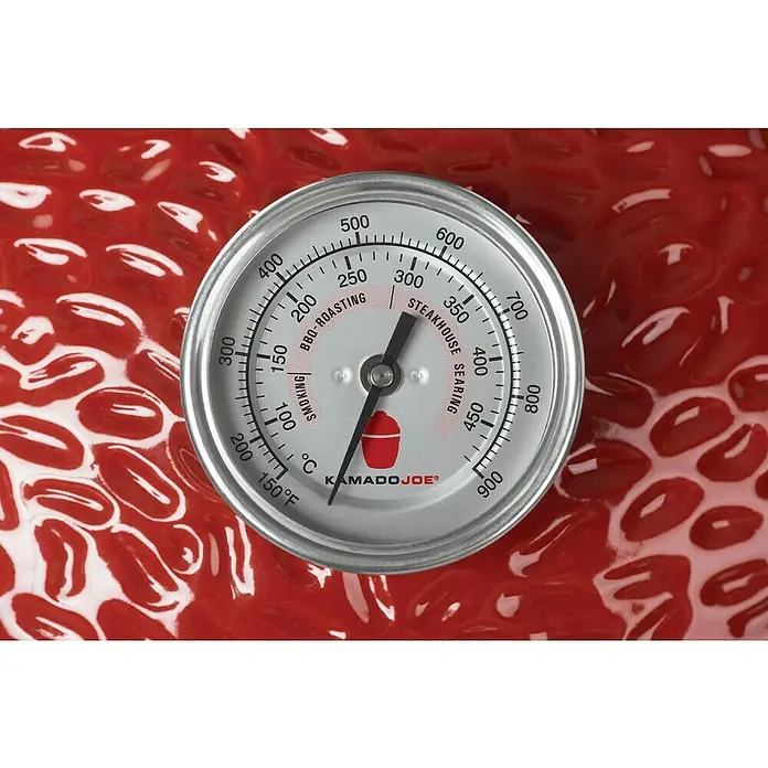 Kamado Joe Holzkohlegrill CLASSIC II - Rot, Hauptgrillfläche: Ø 46 cm - Detailaufnahme