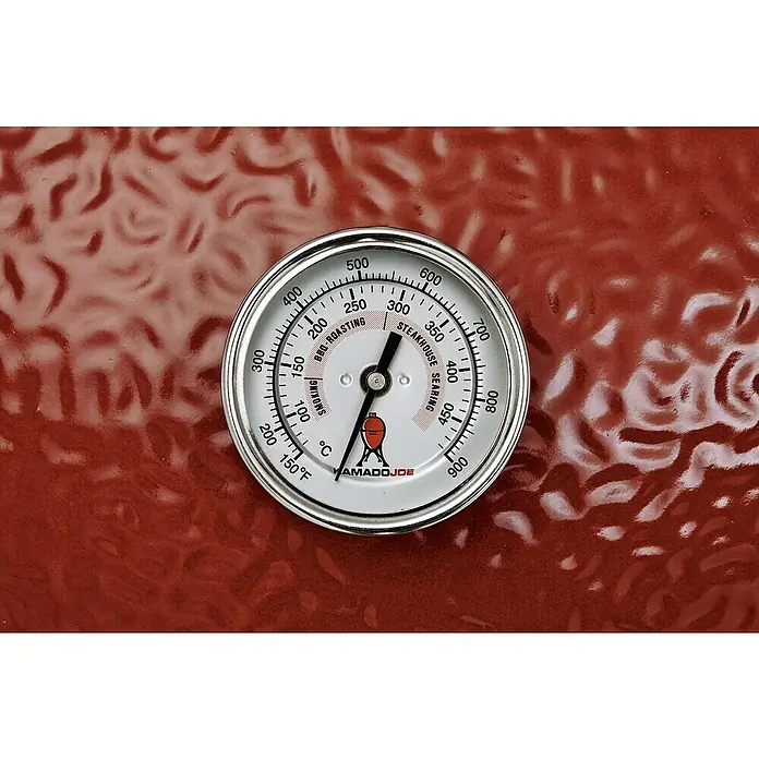 Kamado Joe Holzkohlegrill CLASSIC - Rot, Hauptgrillfläche: Ø 46 cm - Detailaufnahme