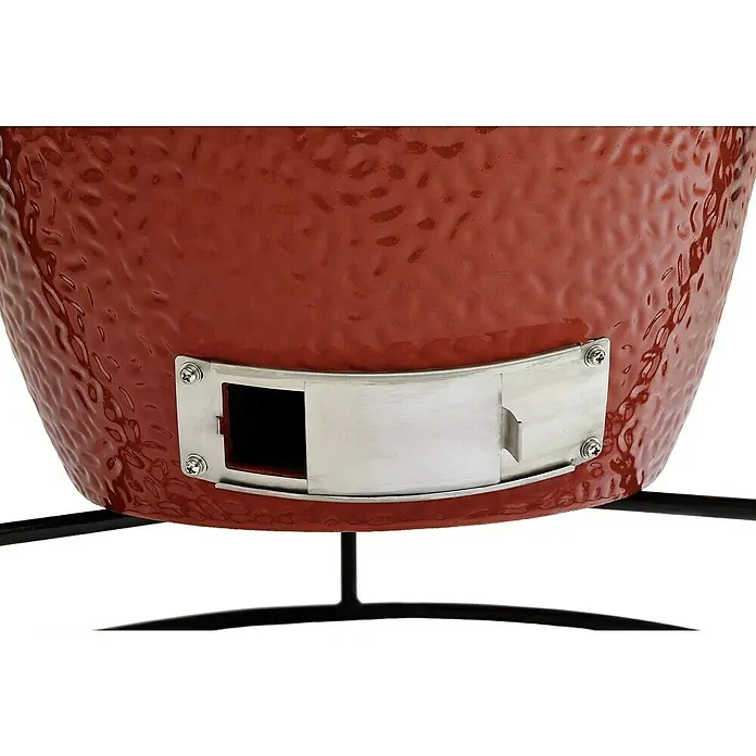 Kamado Joe Holzkohlegrill JOE JUNIOR - Rot, Hauptgrillfläche: Ø 34 cm - Detailaufnahme