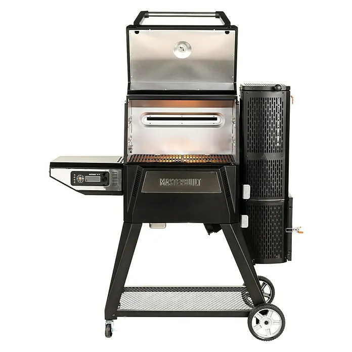 Masterbuilt Holzkohlegrill Gravity 560 Digital - Schwarz, Hauptgrillfläche: 56 x 38 cm - Vorderansicht