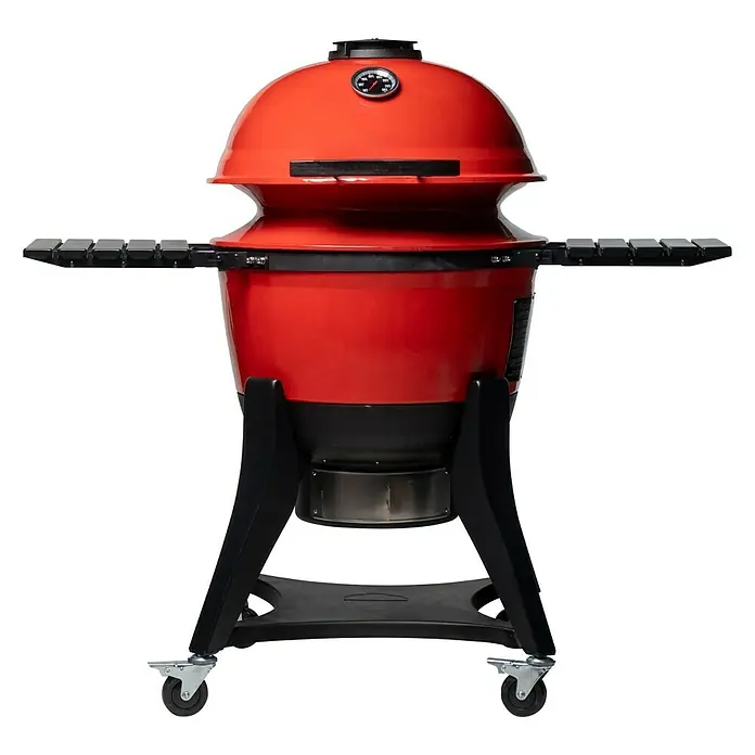 Kamado Joe Holzkohlegrill Kettle Joe - Rot, Hauptgrillfläche: Ø 55 cm - Vorderansicht