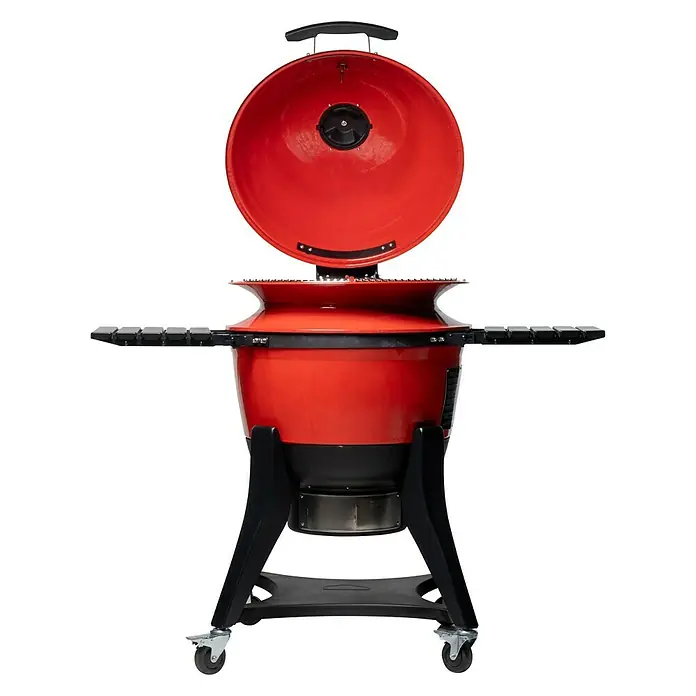 Kamado Joe Holzkohlegrill Kettle Joe - Rot, Hauptgrillfläche: Ø 55 cm - Vorderansicht