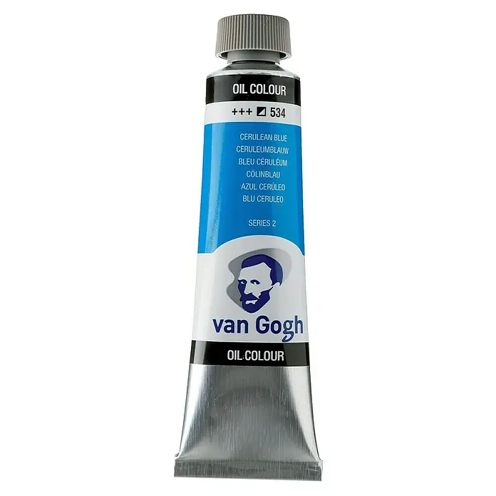 Talens Van Gogh Pintura al óleo - Azul cerúleo, 40 ml, Tubo - Vista frontal