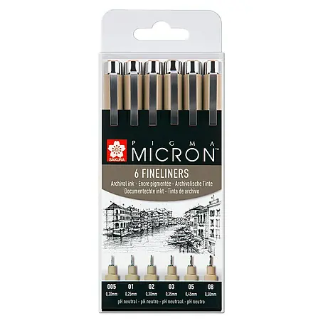 Talens Sakura Set de rotuladores punta fina Pigma Micron