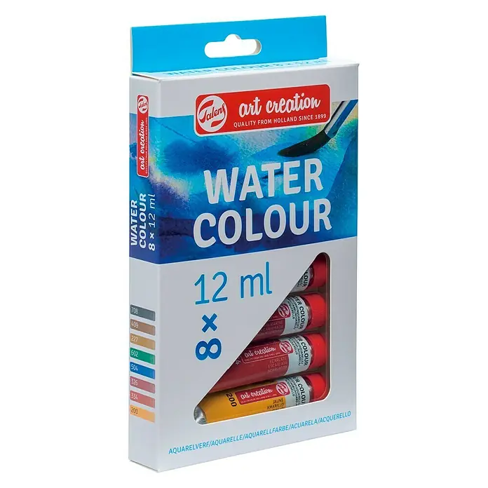 Talens Art Creation Set de acuarelas - Multicolor, 8 ud. x 12 ml, Tubo - Vista frontal