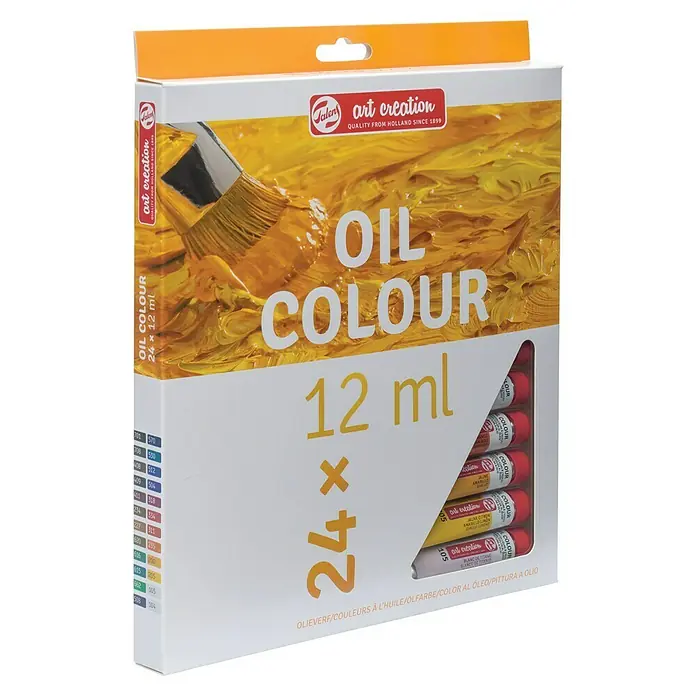 Talens Art Creation Set de pinturas al óleo - Multicolor, 24 ud. x 12 ml, Tubo - Vista angular