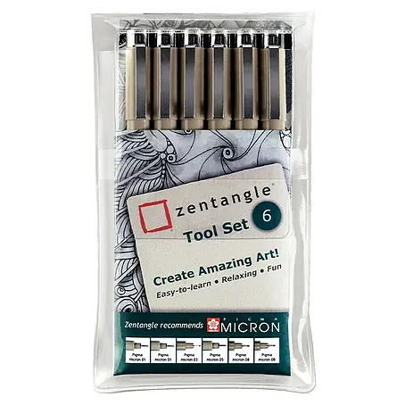 Talens Sakura Set de marcadores de efecto lacado Zentangle Tool