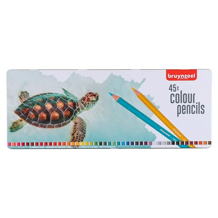 Talens Bruynzeel Set de lápices de dibujo Tortuga - 45 ud., Multicolor - Vista frontal