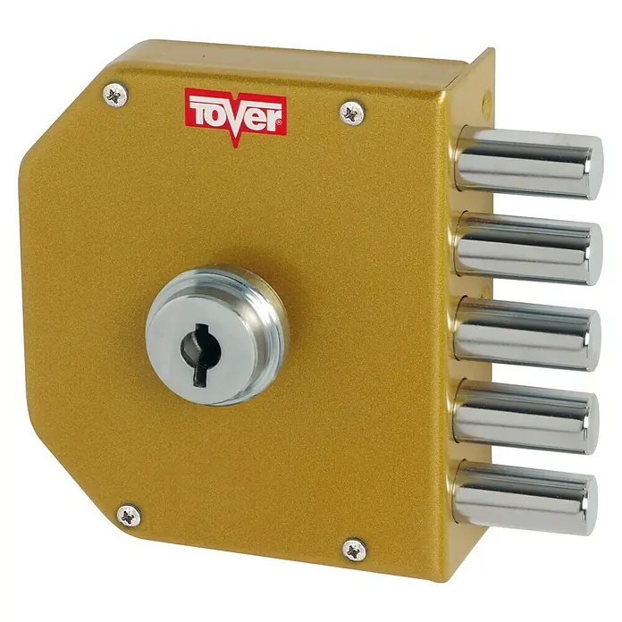 Tover Cerradura con cerrojo 6000 - Tipo de cerradura: Llave, DIN-derecha, Puerta principal - Vista angular