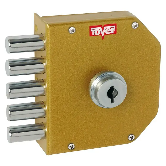 Tover Cerradura con cerrojo 6001 - Tipo de cerradura: Llave, DIN-Izquierda, Puerta principal - Vista frontal