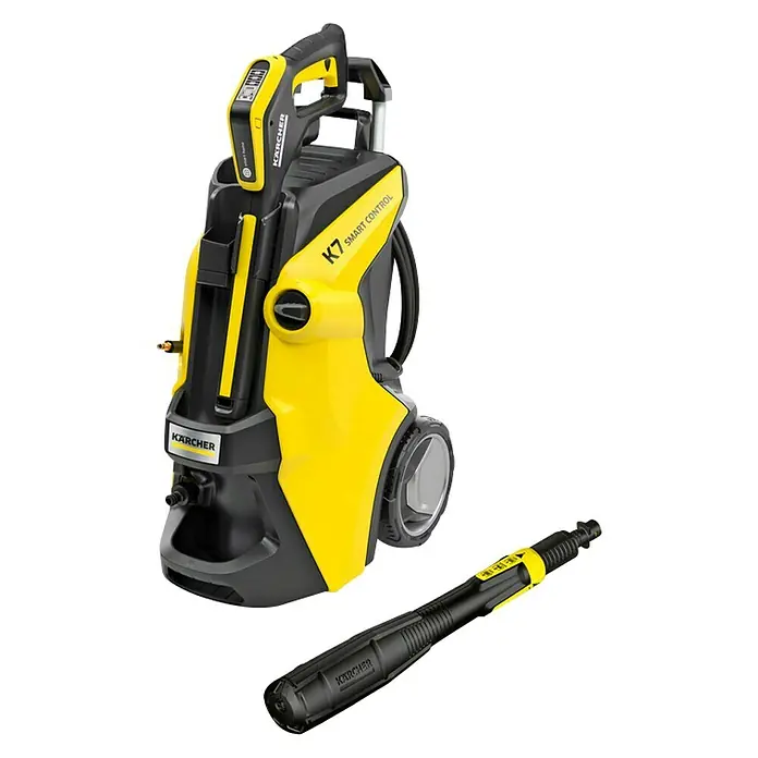 Kärcher Visokotlačni čistač K7 Smart Control - 3.000 W, Maksimalni tlak: 180 bar, Radni protok: Maks. 600 l/h - Dijagonalni pogled