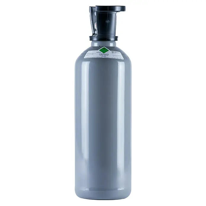 Tyczka Energy Kohlensäure-Flasche ohne Füllung* - Fassungsvermögen: 10 kg - Vorderansicht