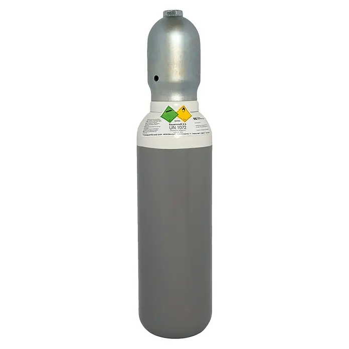 Tyczka Energy Sauerstoff-Flasche ohne Füllung* - Fassungsvermögen: 5 l - Vorderansicht