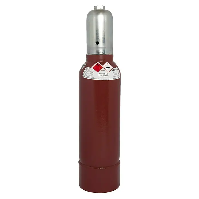 Tyczka Energy Acetylen-Flasche ohne Füllung* - Fassungsvermögen: 5 l - Vorderansicht