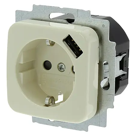 Busch-Jaeger Reflex SI Wandcontactdoos met USB  1-voudig, met USB
