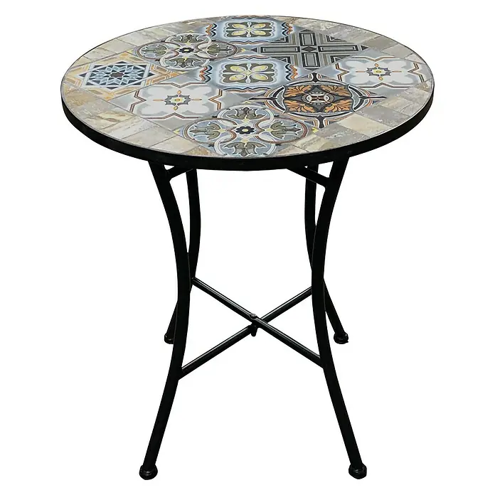 Mesa de balcón Renata - L x An: 70 x 60 cm, Negro, Colores surtidos - Vista frontal