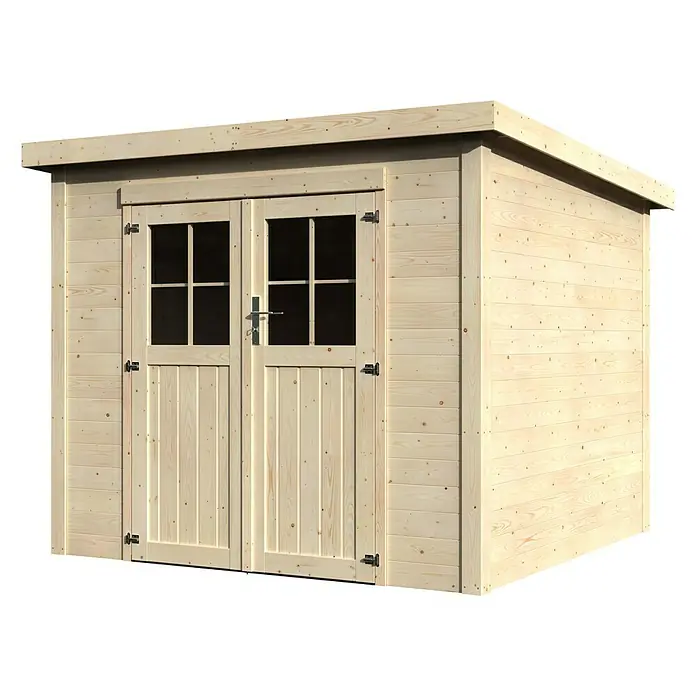 Décor et Jardin Caseta de madera Tailon - L x An: 250 x 256 cm, Espesor de pared: 19 mm - Vista frontal
