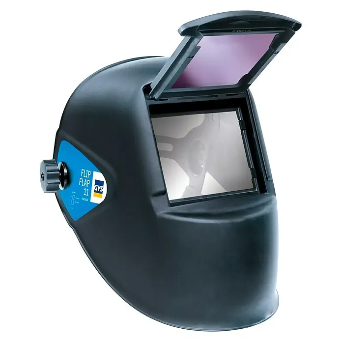 Gys Schweißhelm - Maße Sichtfenster: 97 x 80 mm, Schutzstufe: 11 - Diagonale Ansicht
